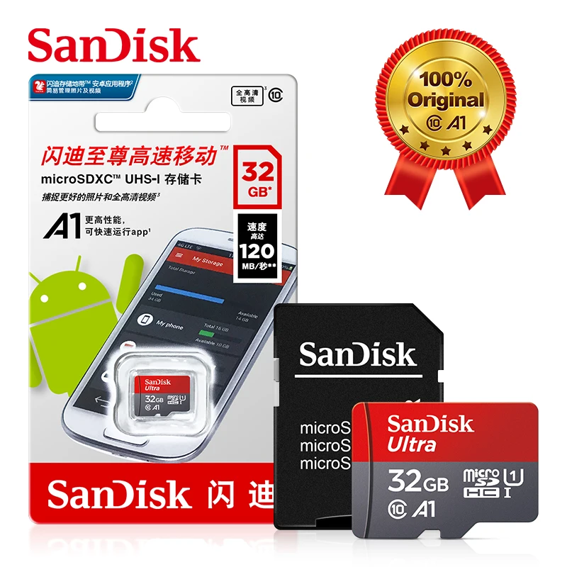 Sandisk Ʈ ũ TF SD ī, ũ TF ÷ ī, ޸ ī, ޴ miniSD, 128 GB, 32GB, 64GB, 256GB, 32 128 GB