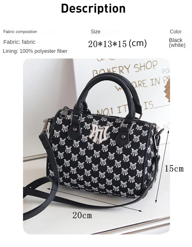 PNJ Manchurian messenger bag women's casual 2024 new fashion shoulder bag fresh trend satchel nylon