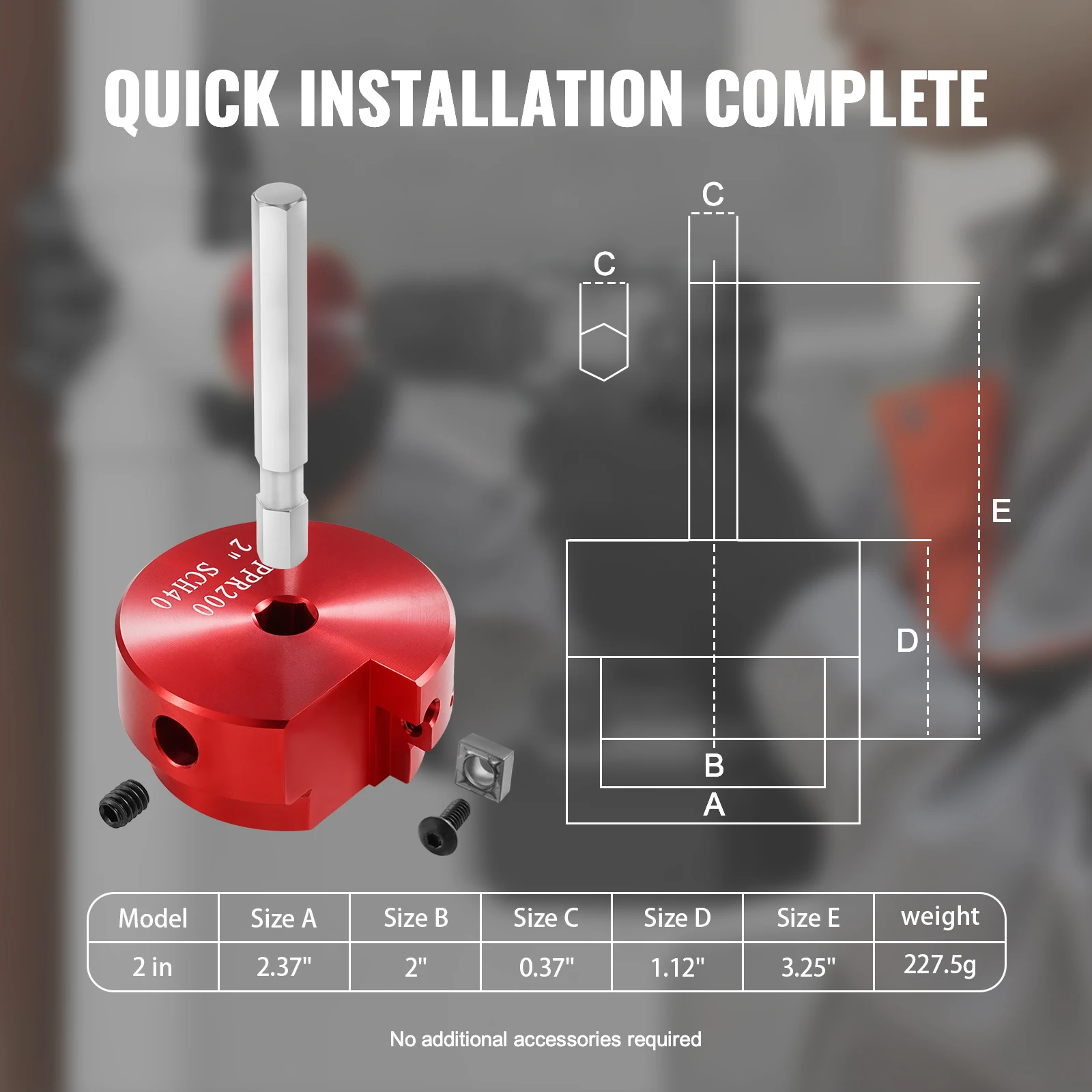 Kit 8 Alésoirs En PVC/ABS - Tailles De 1,27 à 10,2 Cm, Insert Carbure, Pour Retirer Tuyaux Des Raccords Plomberie