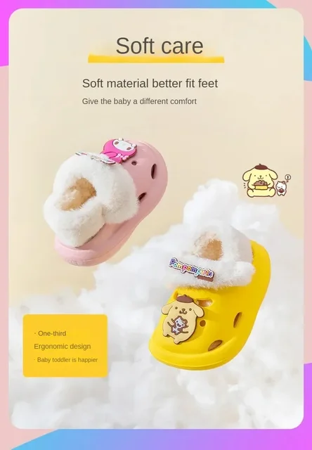 Pantofole Peluche Per Bambini - Ciabatte Invernali Antiscivolo Con Disegni 3D Carini - Foto 3