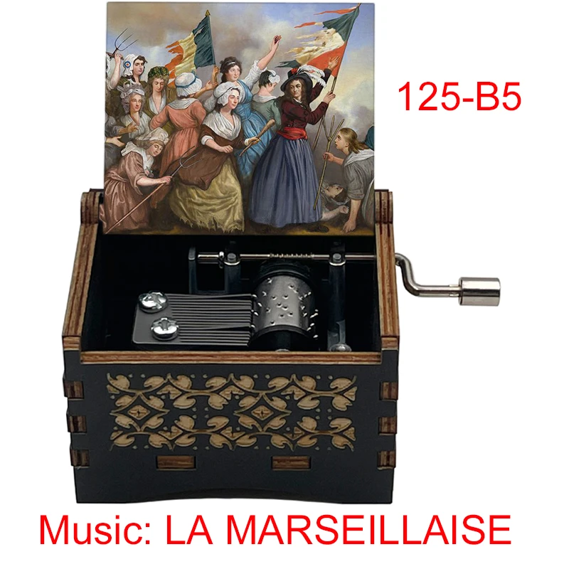 French National Anthem La Marseillaise Music Box La Révolution Française Battle Song Inspire France Friends Gift Home Decoration 2