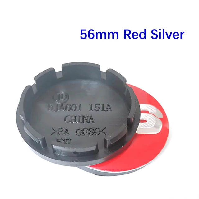 4 Pz/Set 56Mm Rosso Argento Per Bbs Logo Badge Emblem Auto Styling Wheel Center Hup Cap Car Retrofit Accessori Auto Decorativi