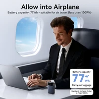 Vention 65W Portable Power Bank 20000mAh PD Fast Charging with Built-in USB Type-C Cable for Laptops iPhone 16 15 14 13 Pro Max - Ảnh 5