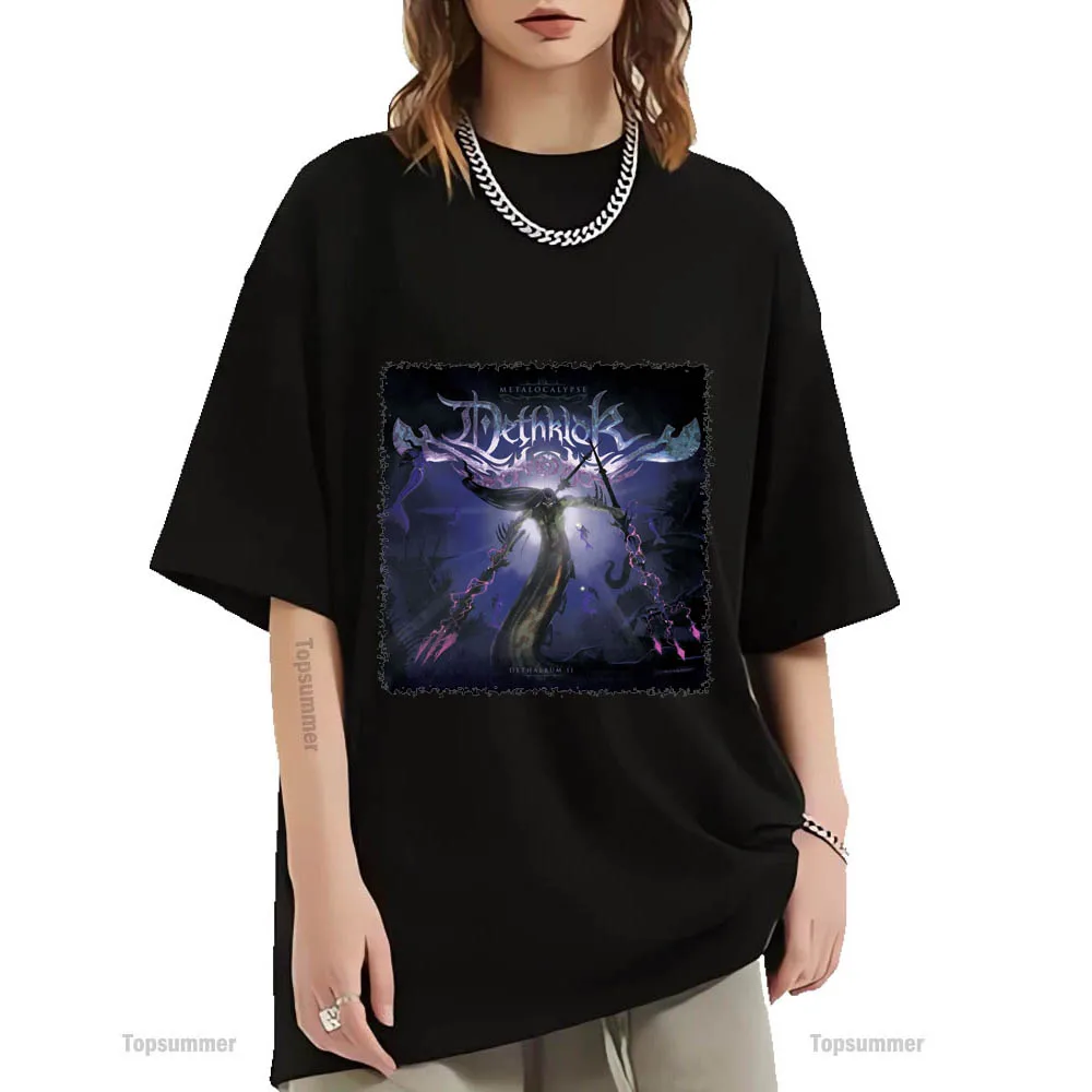 Футболка Dethalbum II с изображением альбома, металлическая ocalypse: dethclok, летняя одежда, большие размеры, футболки для пар, футболка с графическим принтом