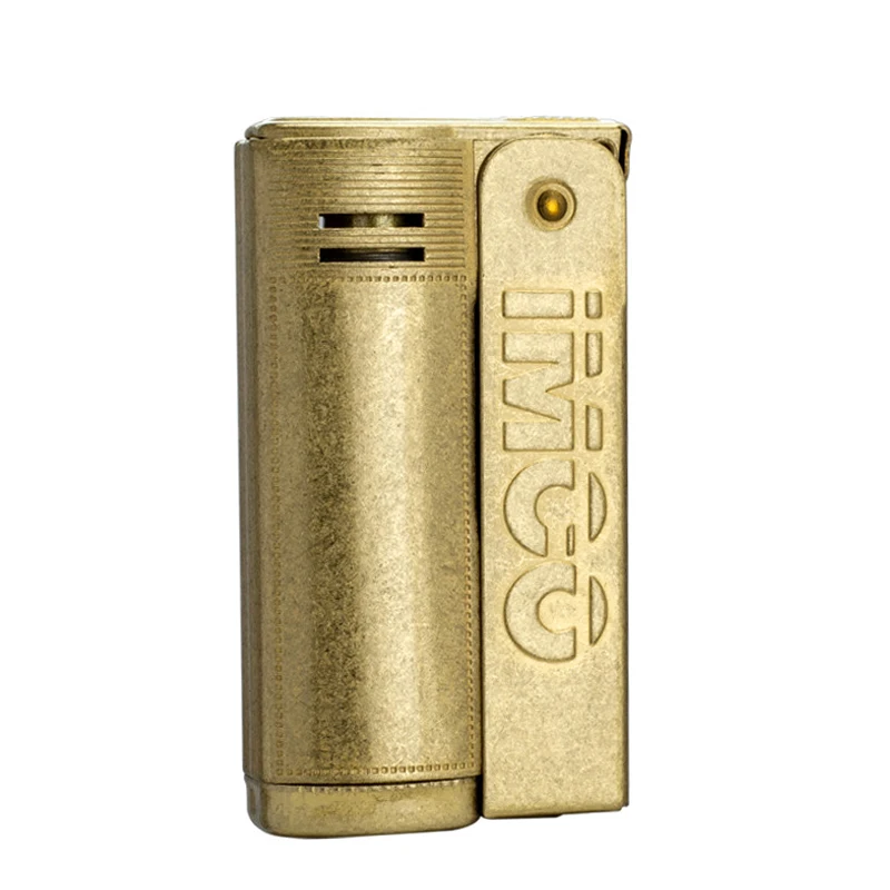 IMCO Original Steel Metal Gasoline Kerosene Lighter 6800 Silver Oil Smoking Cigarette Briquet Men Birthday Gift Gadgets 2