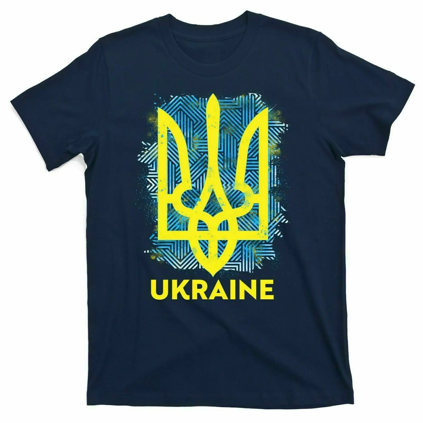 Футболка с принтом громоздкого размера Герба Украины Лучшая цена повседневный