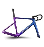 Nouveau cadre de vélo haut de gamme frein à disque hydraulique A9 Aero 700c léger Toray T700 & T800 cadre de vélo de route entièrement en carbone 5