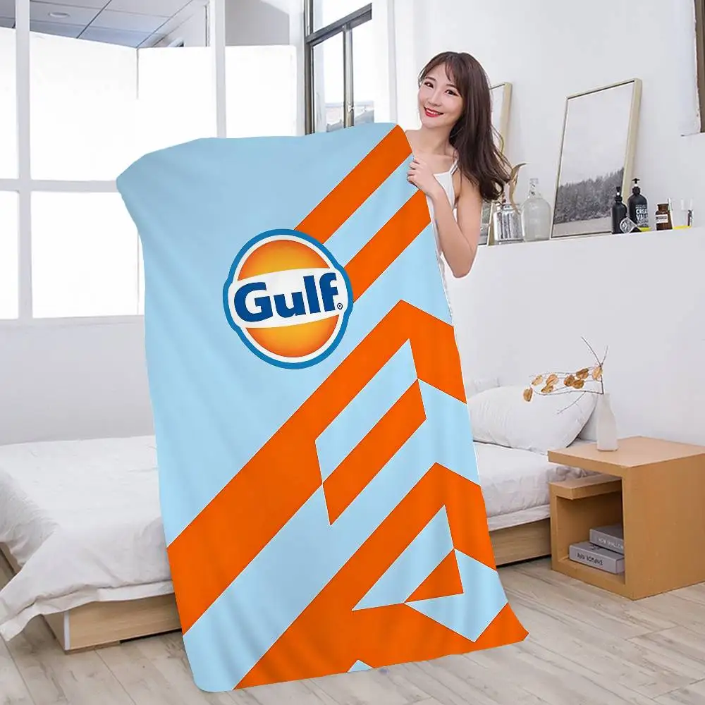 Gulf Racing Auto Mikrofaser Strandtuch Saugfähig Und Weich_voghion.com