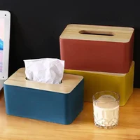 Minimalist Wooden Cover Desktop, Home Tissue Box, Storage, Paper Drawer, Car Gift 1