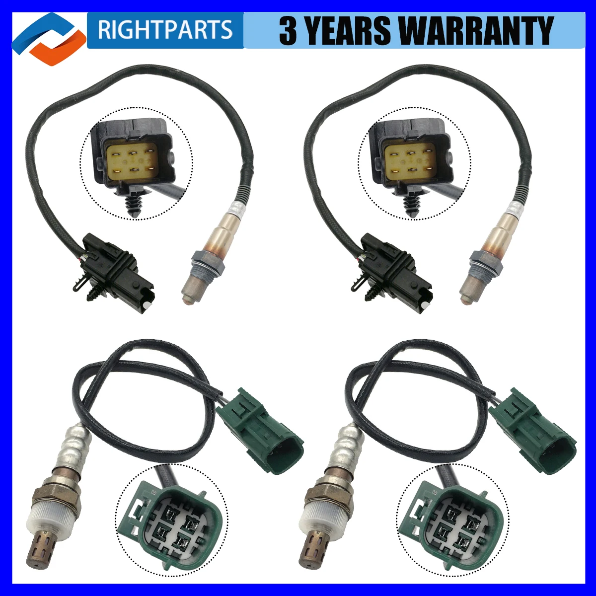 New 4pcs Upstream+Downstream Oxygen Sensor For Nissan Maxima Murano Quest Altima 3.5L 2004 2005 2006 2007 2008 234-5060 234-4301