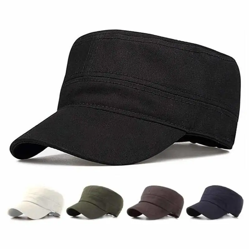 Men's Versatile Flat Military Hat - Casual Fashion