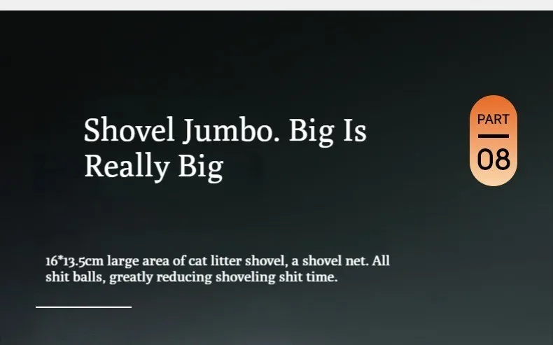 Self-Cleaning Cat Litter Shovel Stainless Steel Metal Scooper