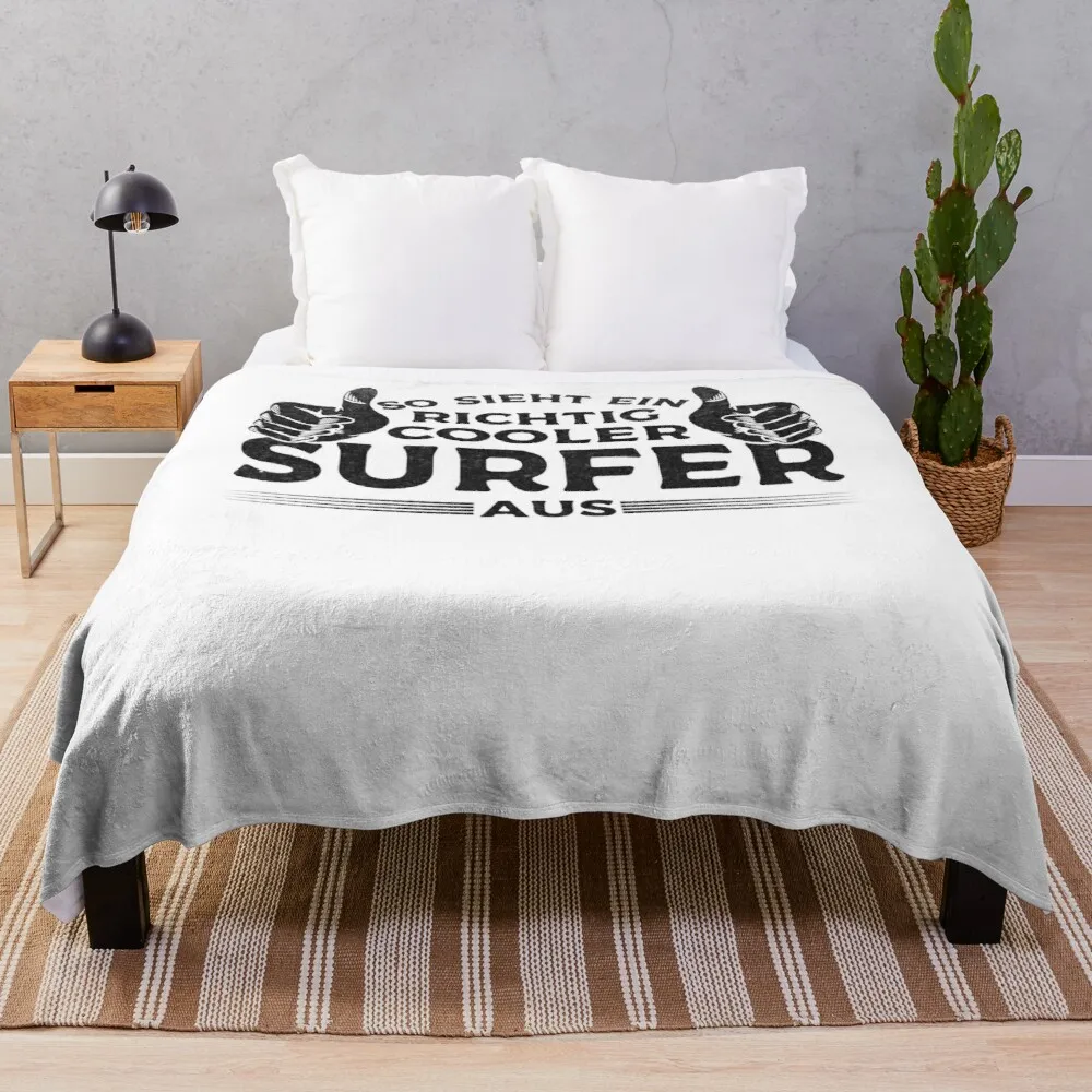 

Surfing This Is What A Really Cool Surfer Looks Like Throw Blanket Decorative Blanket