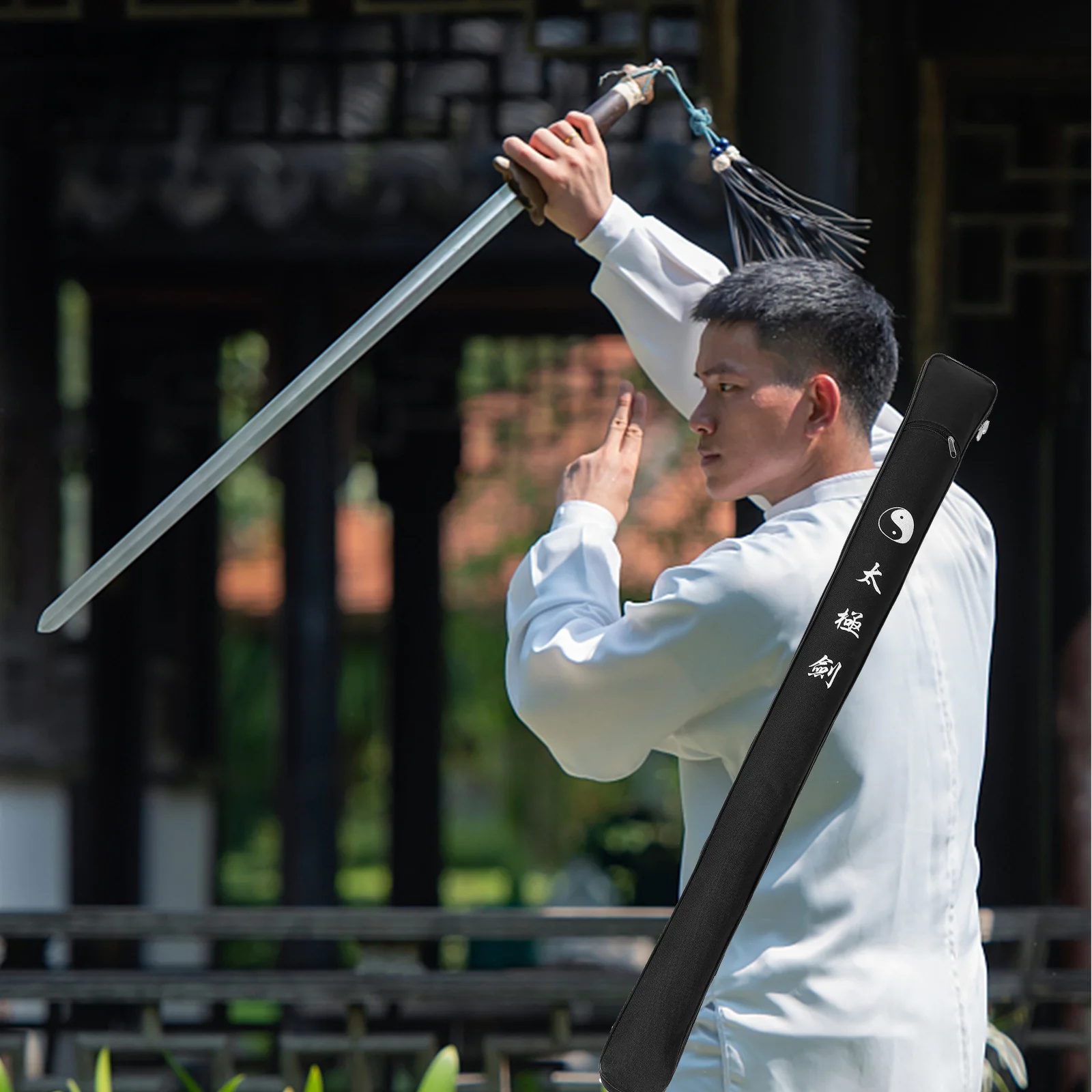 Sword Storage Bag Sword Carry Bag Strap Large Size Sleeve Carrying Case Katana Holder Chinese Tai-Chi Samurai Sword Bag