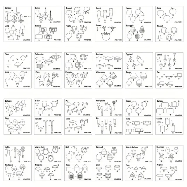 Graffiti Coloring Step-by-Step Drawing Book for Youngsters 48 Creative Patterns Classroom Learning Tool Books Art Supplies 3