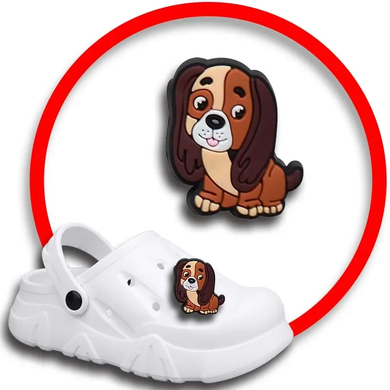 

1 шт. булавки для Crocs, шармы, аксессуары для обуви, украшение собаки, джинсы, женские сандалии, пряжка, Детские сувениры, мужские значки, подарок для мальчика и девочки