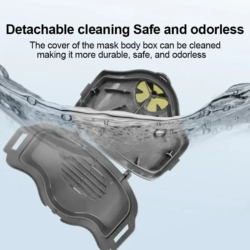 Enhanced Half Face Dust Mask for Safety and Protection - Ideal for DIY Projects, Home Cleaning, and Woodworking
