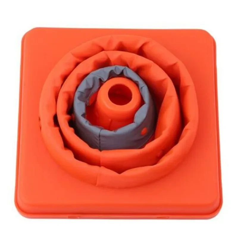 Folding Traffic Cone Multi Purpose Pop Up Reflective Safety Cone Soft Material Warning Sign Folding Portable Road