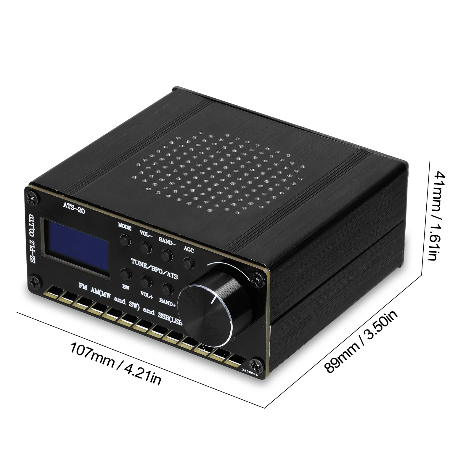 ATS-20 SI4735 Full Waveband Radio Receiver FM AM (MW & SW) SSB (LSB & USB) Covering Commercial Amateur Radio Bands 2