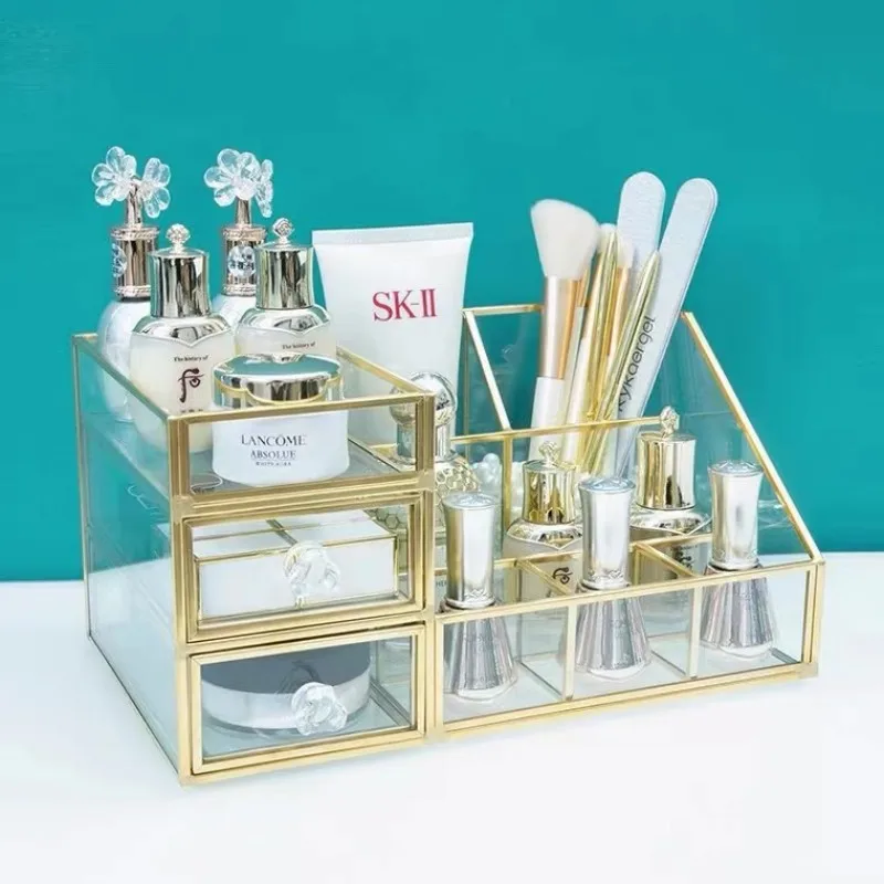 cheap cosmetic organizer desk organizer clear