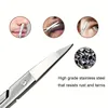 Stainless Steel Eyebrow Scissors Facial Hair Small Grooming Scissors - Eyebrow, Nose Hair & Beard Trimming Scissors For Men And 4