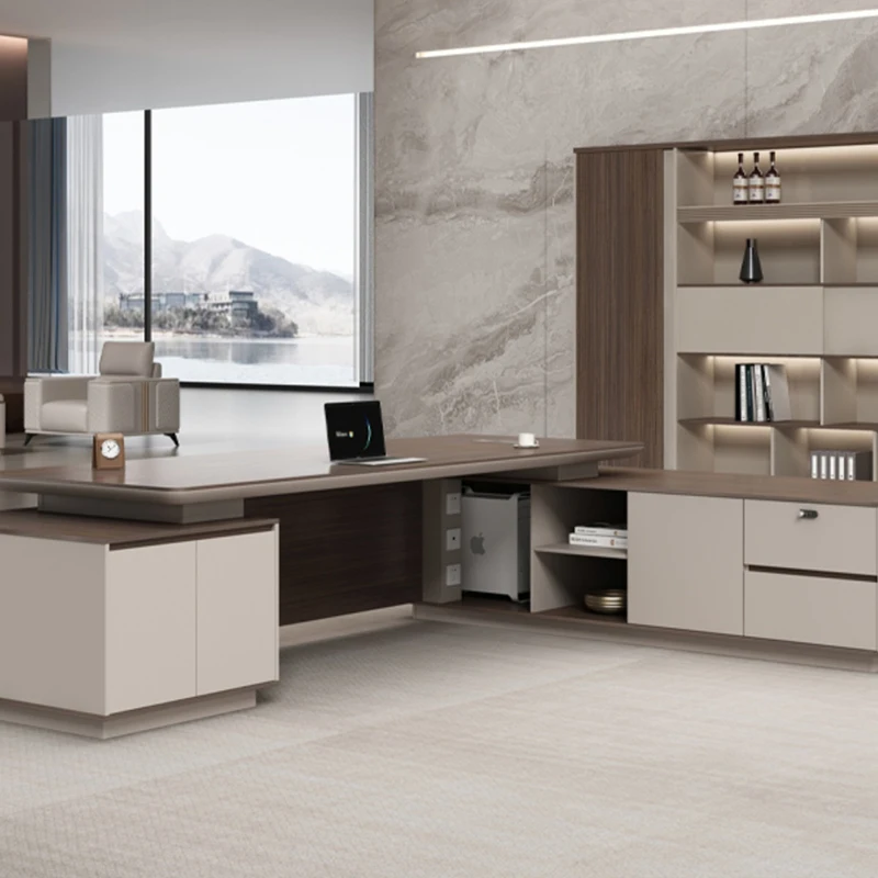 코너 스토리지 작업 책상, 사무실 워크스테이션, 임원 회의실 컴퓨터 작업 책상 선반, Stolik Komputerowy 모던 가구