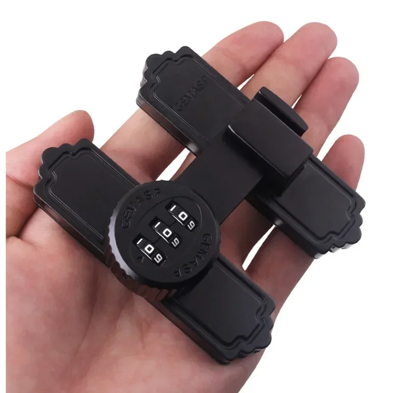 Zinc Alloy Door Buckle 3 Digit Password Barn Door Lock Sliding Hasps Lock Kitchen Cabinet Drawer Bolt Indoor Hardware