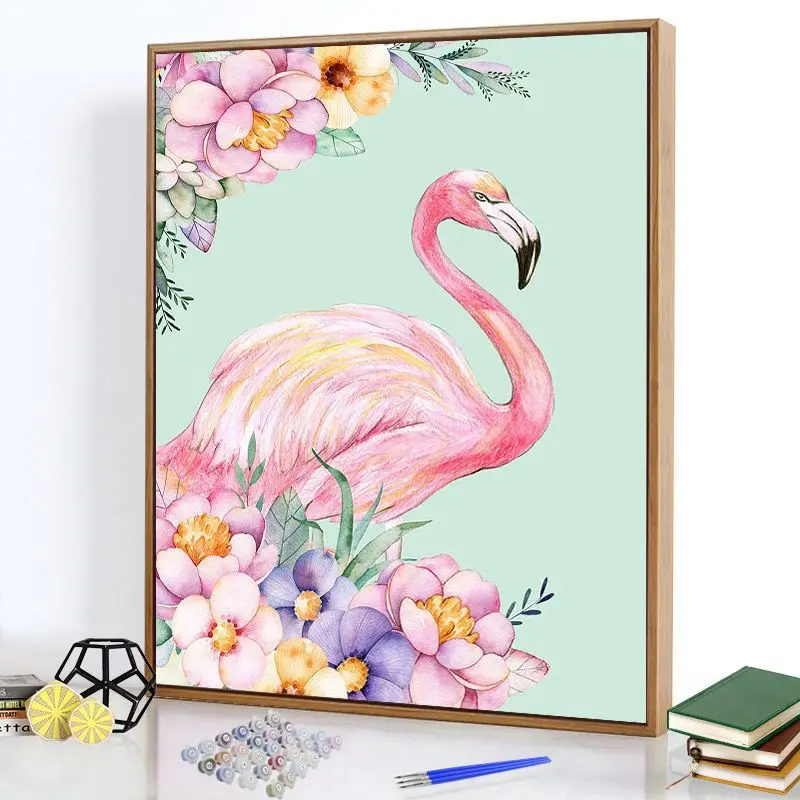 

142271 diy digital oil painting oil painting acrylic flower painting explosion hand-filled landscape painting