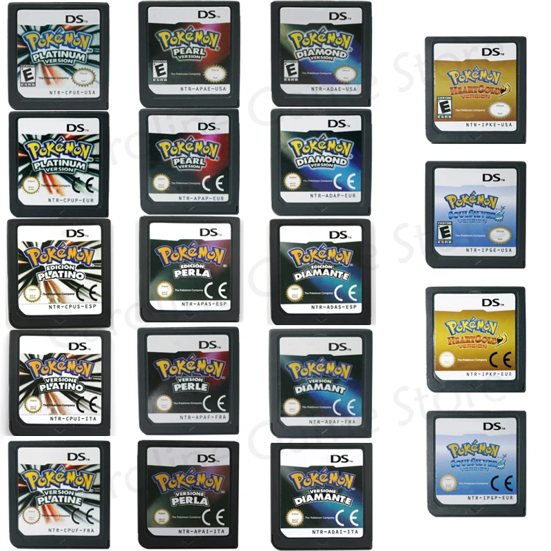 DS Series Cartridge Video Game Console Card Pokemon Platinum Diamond
