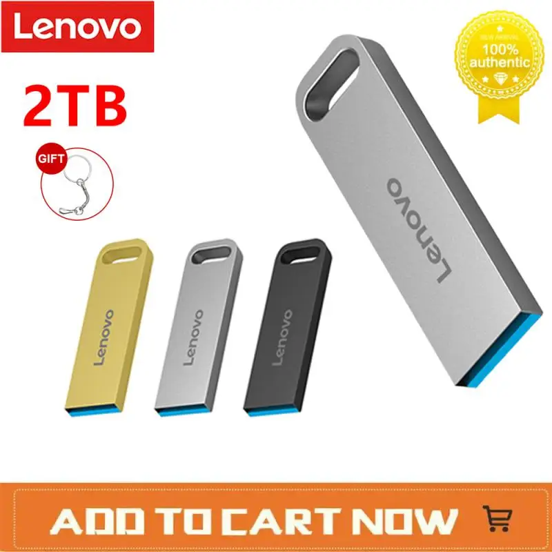 Lenovo Mini 2Tb Usb 3.0 Pen Drive Memoria Chiavette Usb 1Tb 512Gb Metallo Tipo C Otg Impermeabile Ad Alta Velocità 2Tb Usb Memorias