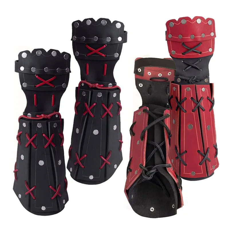 Fantasy PU Leather Gauntlet Cosplay Prop