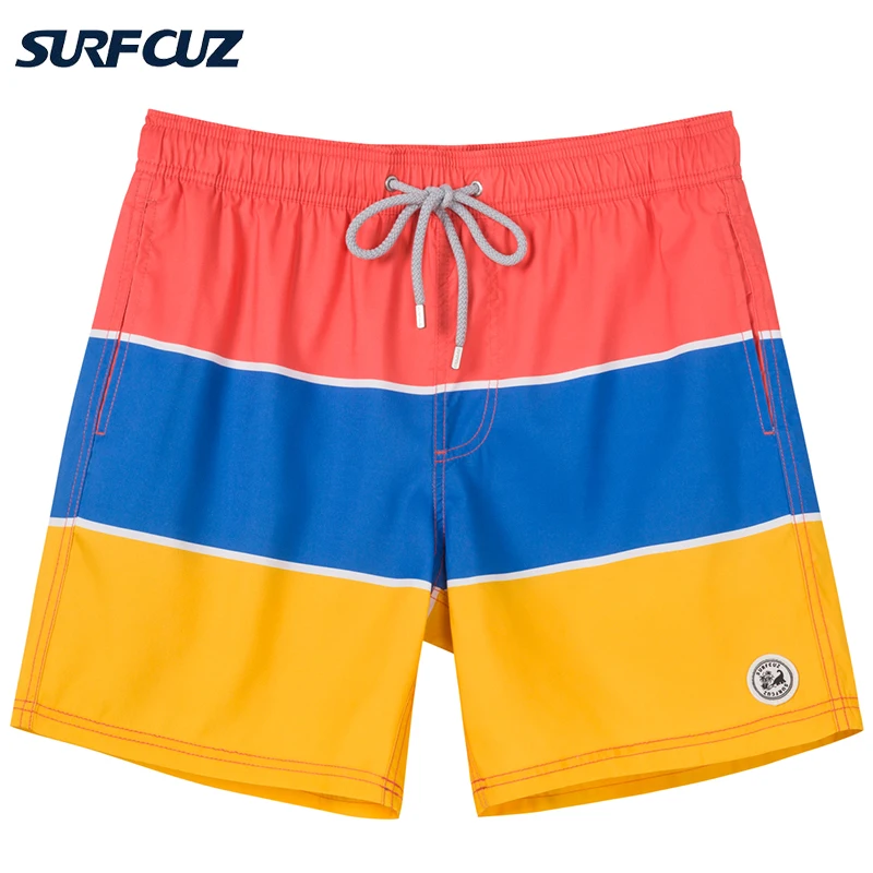 Men's Quick Dry Swim Trunks With Mesh Lining - Summer Board Shorts For Beach & Swimming