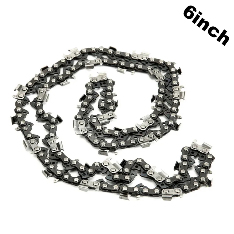 1/2/4pcs 6Inch Mini Chainsaw Chain 1/4" Pitch .043" Gauge Guide for Wood Cutting 37 Drive Links Replacement Chainsaw Spares