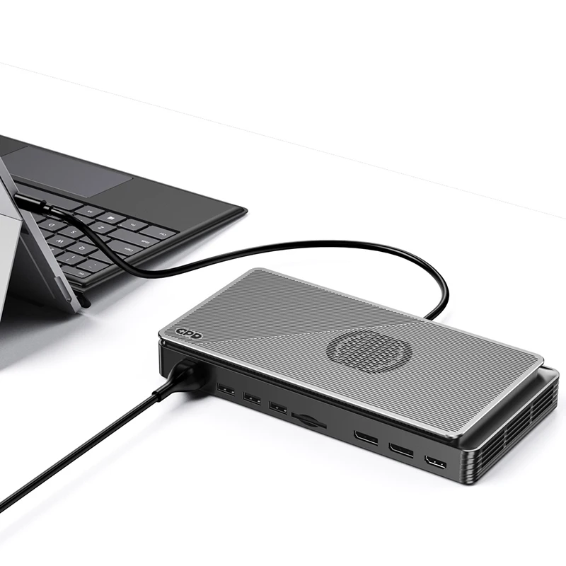 2024 Latest GPD G1 Graphics Card Expansion Dock USB 3.2 Type A SD 4.0 HDMI Compatible SD 4.0 Card Reader DisplayPort 1.4a 5
