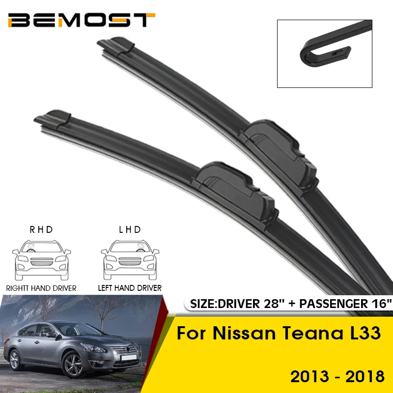 

Car Wiper Blades For Nissan Teana L33 2013-2018 Windshield Windscreen Front Window Blades 28"+16" Car Accessories