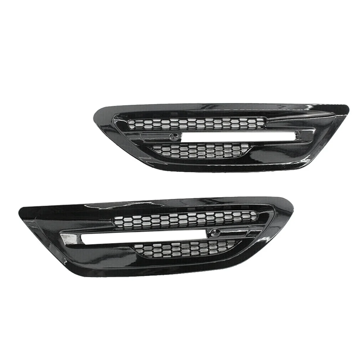 JAS-1Pair BMW F10 세단 5 시리즈 M5 2011-2017 그릴 아울렛 프레임, B 용 자동차 사이드 펜더 에어 벤트 트림 커버
