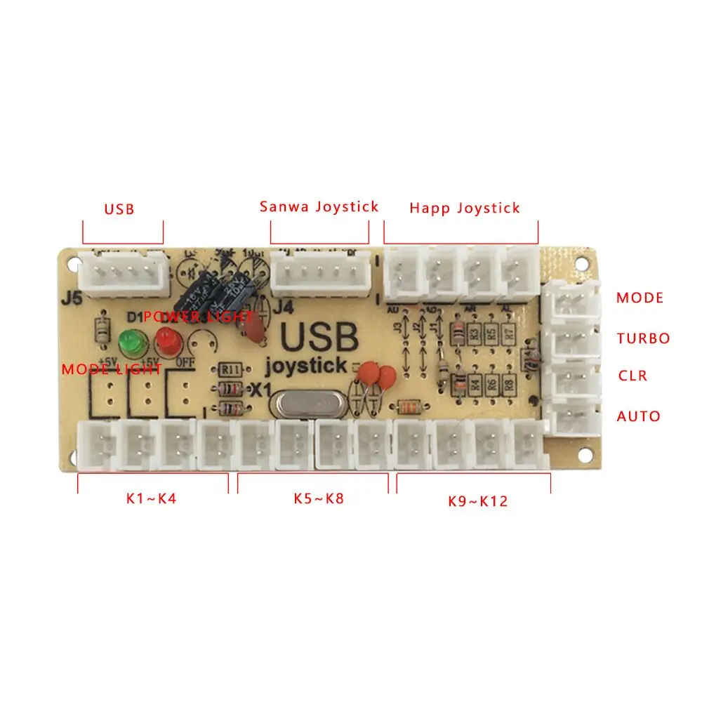 DIY Arcade Kit with USB Encoder & OBSF 30-Style Buttons