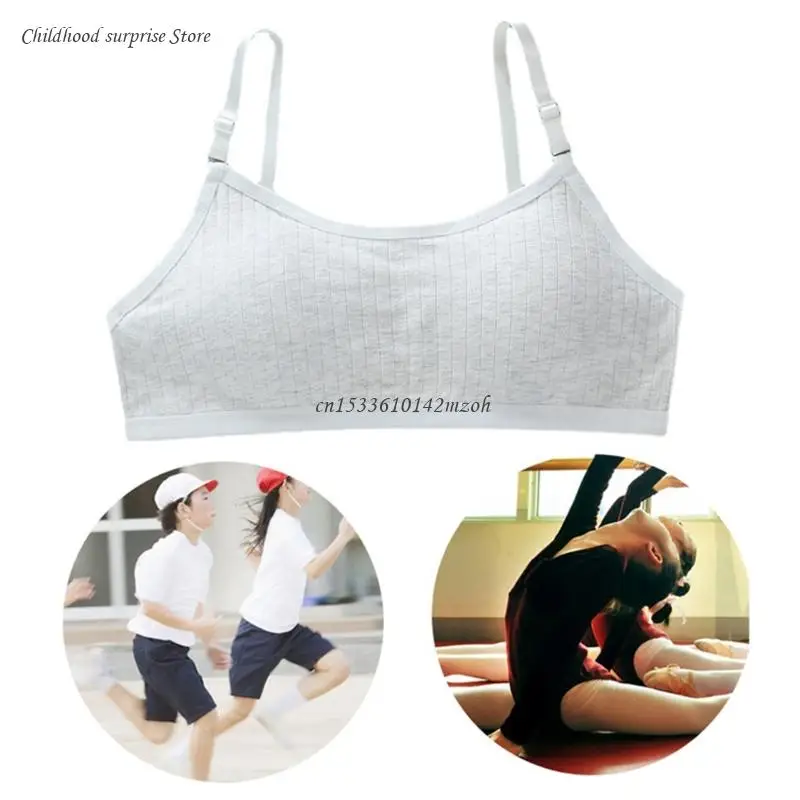  4pcs Big Girls' Cotton Built-Up Stretch Sports Bra Girls  Training Cotton Bras Wireless Light Padded Bra - Skin Color : Clothing,  Shoes & Jewelry