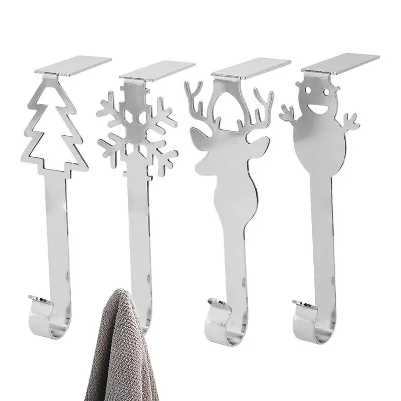 

Вешалки для одежды, рождественские канцелярские крючки для одежды, декоративные искусственные крючки для халата, крючки для шляпы, канцелярские крючки для прихожей