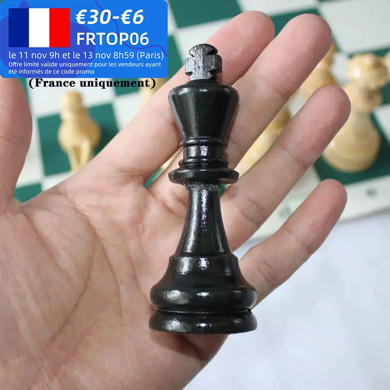 Ajedrez-Medieval Chess Set for Kids, New Chess Game, King High, 97mm, 77mm, 64mm, No Chessboard, 32 Pieces, Playing Game Toys