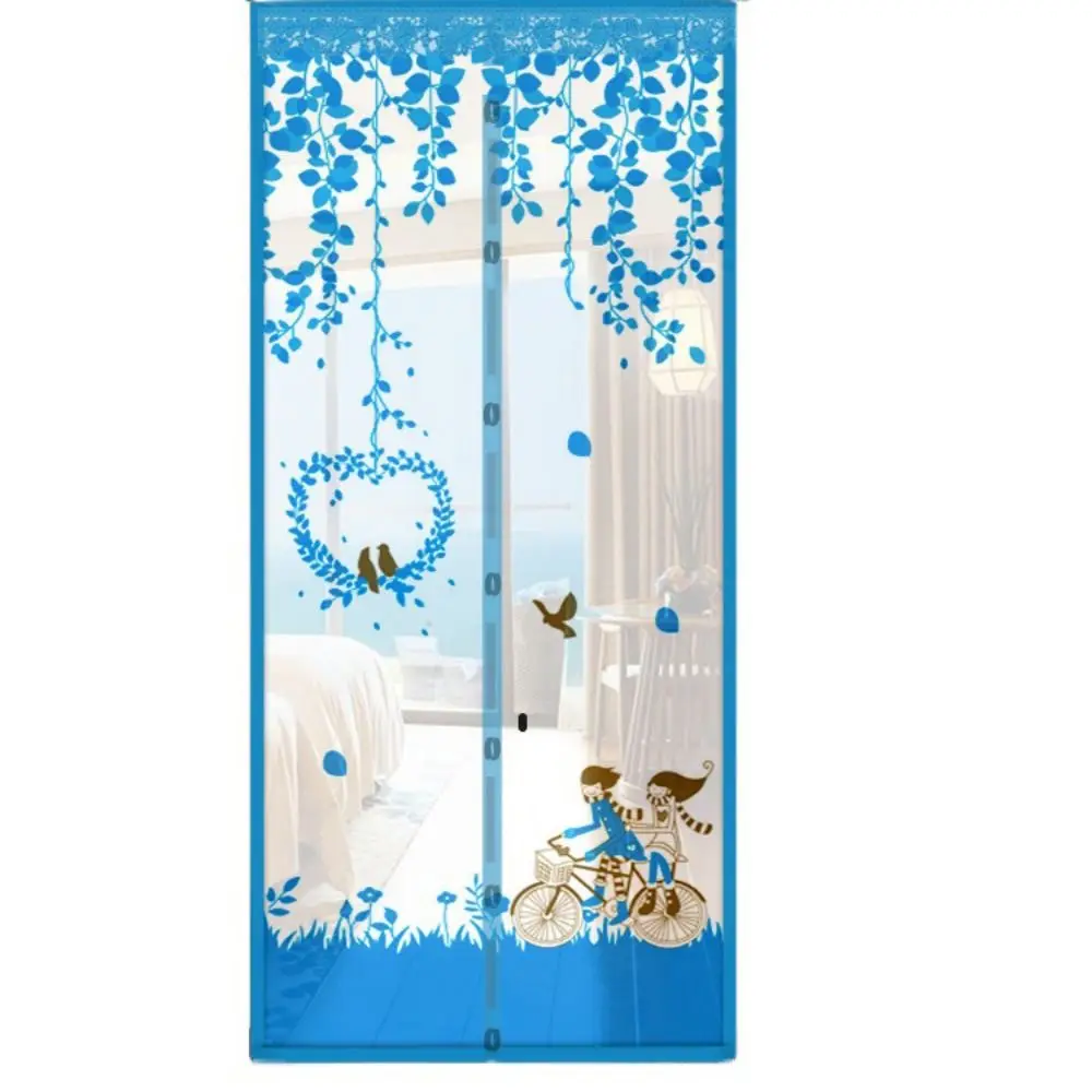 Automatic Closing Magnetic Door Screen Mesh Net Lightweight Mosquito Net Screen Curtain Self Sealing Cartoon Door Anti-fly Net