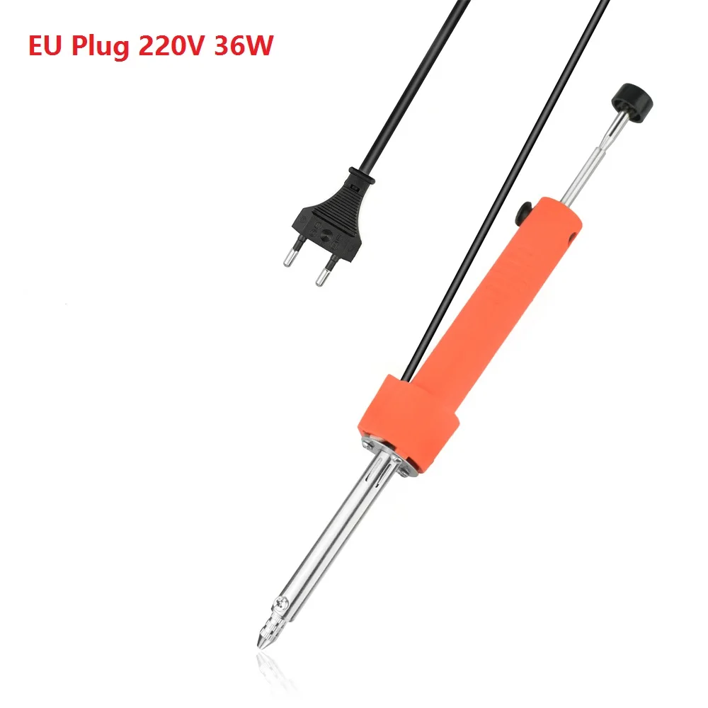 Desoldering Suction Pump Electrothermal Vacuum 36W 220V High Power EU Durable Dual Purpose Tool
