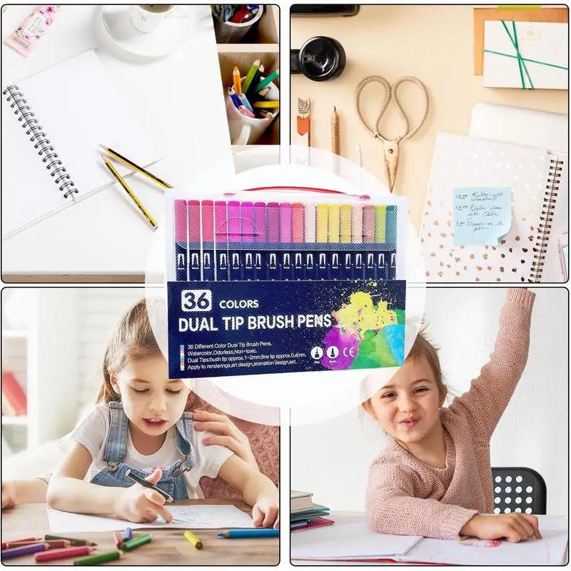 Number Coloring Book Funny Painting Book Quick-drying Double-Sided Watercolor Pencil Set Drawing Learning Books For Kids Adults