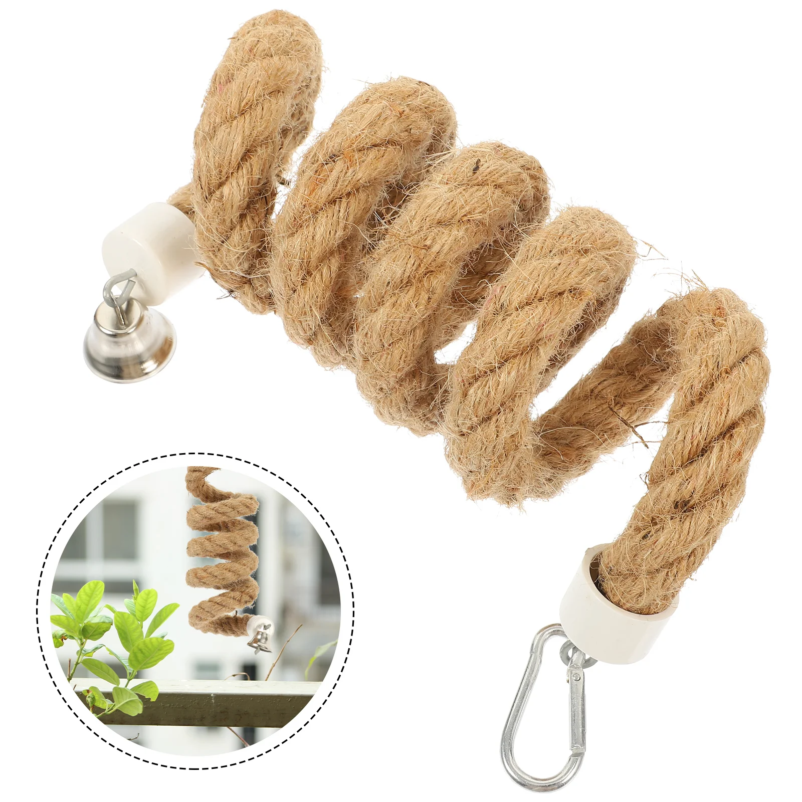 

Small Parrot Toy Parrot Rope Standing Toy Bird Perch Rope Parrot Swing Climbing Rope Toy