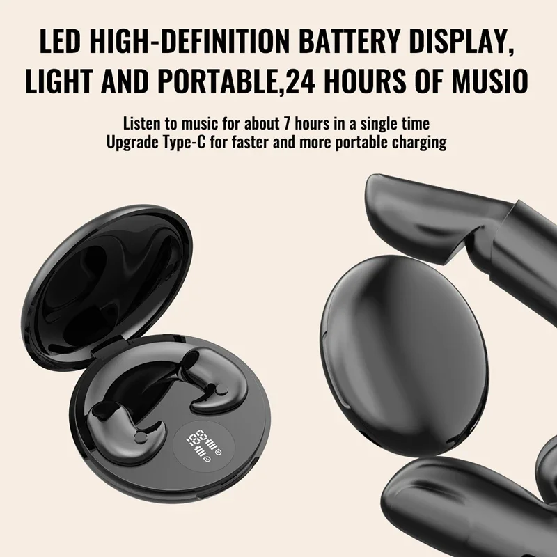 Waterproof Wireless Bluetooth Sleep Earbuds with HIFI Audio and Comfortable Fit