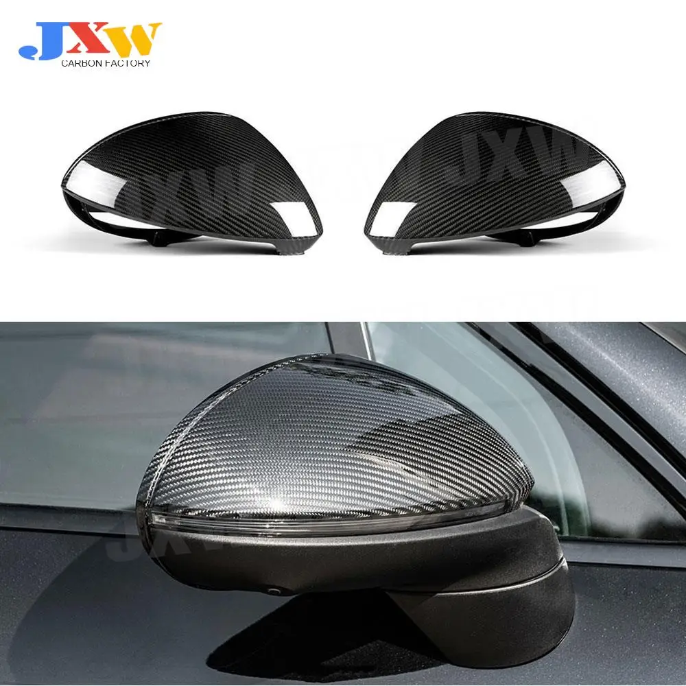 

Dry Carbon Fiber Car Rearview Mirror Cover For Porsche Cayenne 9ya 2018-2021 Door Side Trim Shell Covers Sticker