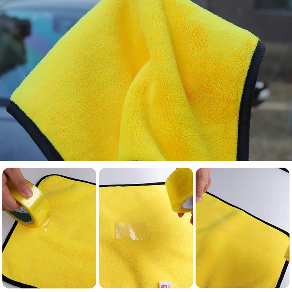 Car Wash Microfiber Towel Auto Cleaning Drying Cloth Hemming Super Absorbent