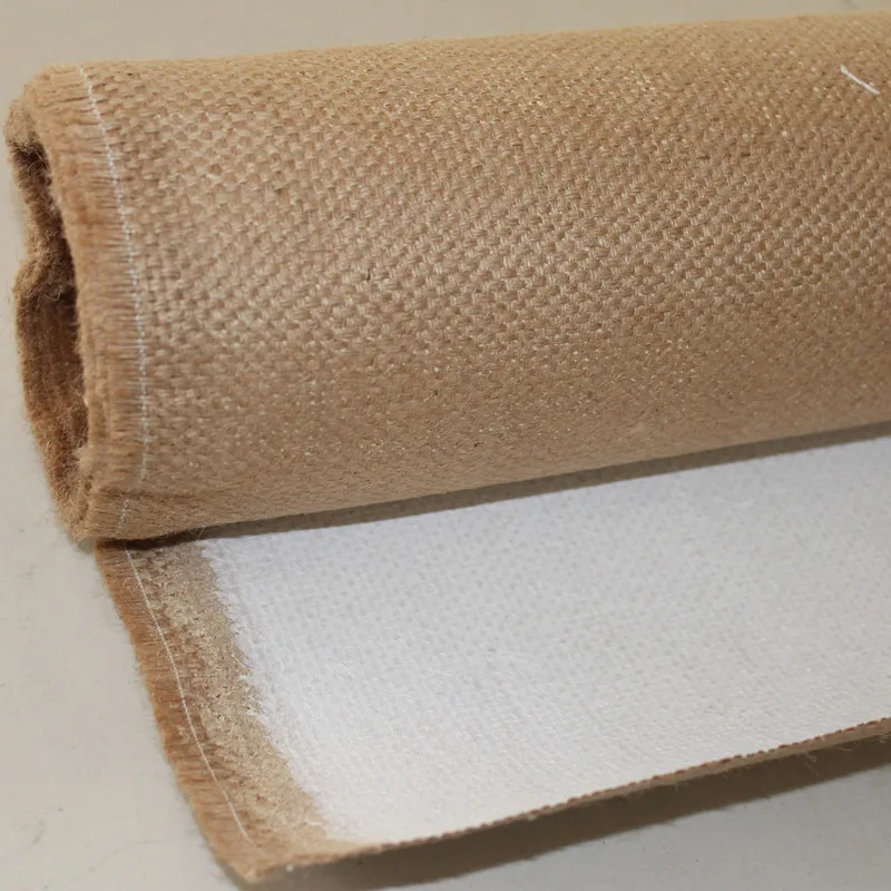 2.1m*10m best quality jute primed canvas blank roll for artists 1.36mm thick canvas 950gsm