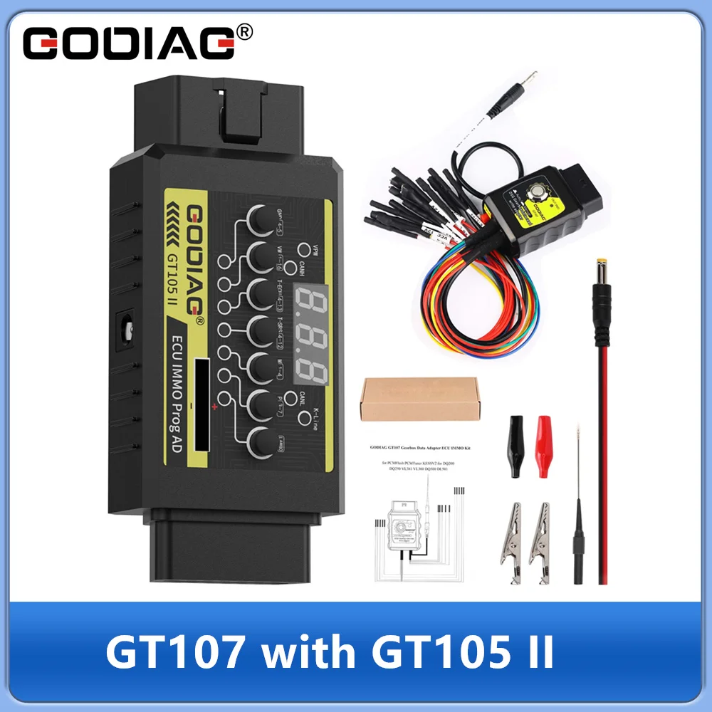 GODIAG GT107 and GT105 II DSG Plus Gearbox Data Adapter DSG Gearbox Connection Adapter
