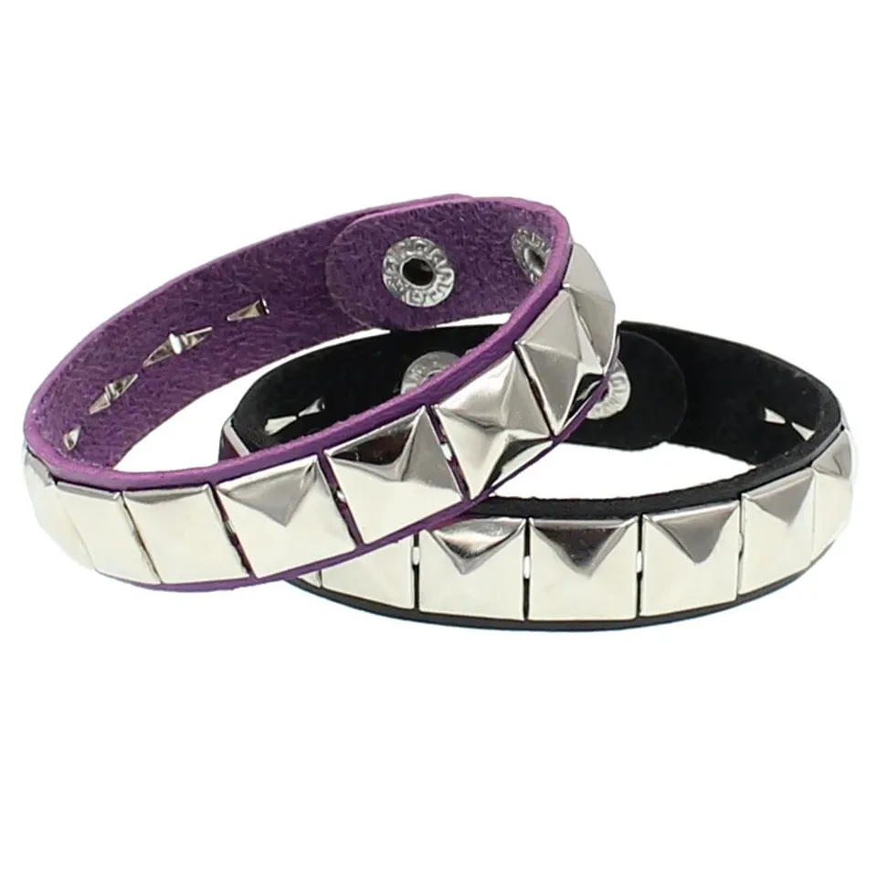 Pulseras Góticas Cuero Remaches - Top Ventas Recomendado